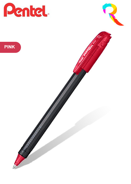 Pentel BL 417 Energel 0.7mm Roller Gel Pen – Pink –  –  Colourful Stationery Sellers