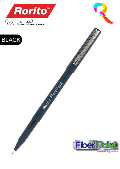 Rorito Fiber Point Pen - Black